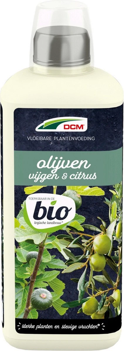 Dcm Meststof Vloeibaar Olijven & Vijgen - Siertuinmeststoffen - 800 Ml Bio 3 Dcm Meststof Vloeibaar Olijven & Vijgen - Siertuinmeststoffen - 800 Ml Bio