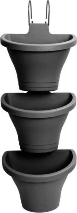 Elho Corsica Vertical Forest 24 - Bloempot Voor Balkonbuiten - Ø 26.7 X H 29.7 Cm - Zwart/Antraciet 35 Elho Corsica Vertical Forest 24 - Bloempot Voor Balkonbuiten - Ø 26.7 X H 29.7 Cm - Zwart/Antraciet -Buitentuinwinkel 436x1200