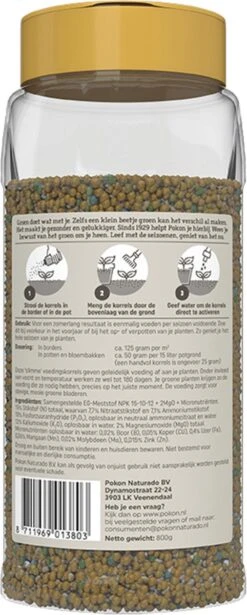 Pokon Voedingskorrels Voor Groene Planten - 800gr - 180 Dagen Voeding - Plantenvoeding -Buitentuinwinkel 482x1200 1