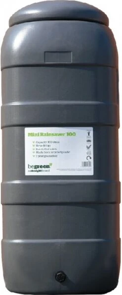 Harcostar Rainsaver Regenton 100 Liter Antraciet Met Vulautomaat En 3 Delige Voet -Buitentuinwinkel 498x1200