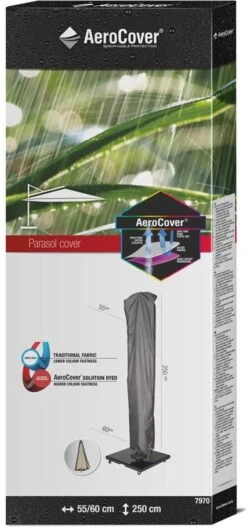 AeroCover Parasolhoes - Zweef Parasols - Grijs - 250x55 Cm (HxB) -Buitentuinwinkel 562x1200 5
