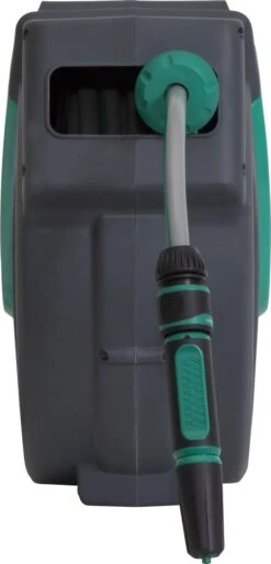 VONROC Automatische Slanghaspel – Incl. 25m Tuinslang, Aansluitslang, Spuitstuk, Koppelingen & Kraanaansluiting -Buitentuinwinkel 577x1200