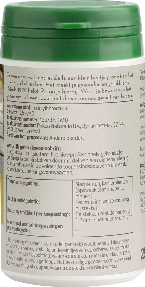 Pokon Stekpoeder - 25gr - Stimuleert Wortelvorming 5 Pokon Stekpoeder - 25gr - Stimuleert Wortelvorming - Afbeelding 3