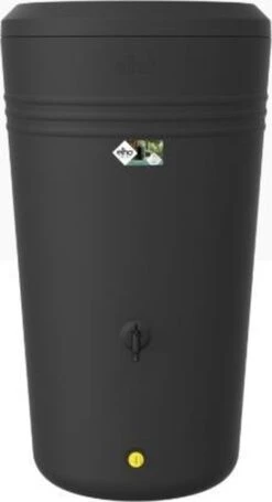 Elho Green Basics Regenton - Regenton - Living Black - Buiten - 200 Liter -Buitentuinwinkel 651x1200 1