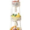 Macramé 3-Laags Hangende Fruitmand - Bohemian Mand Plantenhanger - Handgemaakt Katoen Touw Fruitschaal Hangmand - Boho Ophangbaar Etagere - Decoratieve Fruit Schaal/Basket - Opbergmand Organizer - Keuken/Balkon Decoratie - Hangpot Voor Binnen/Buiten 2 Macramé 3-Laags Hangende Fruitmand - Bohemian Mand Plantenhanger - Handgemaakt Katoen Touw Fruitschaal Hangmand - Boho Ophangbaar Etagere - Decoratieve Fruit Schaal/Basket - Opbergmand Organizer - Keuken/Balkon Decoratie - Hangpot Voor Binnen/Buiten -Buitentuinwinkel 668x1200