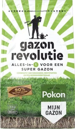 Pokon Gazon Revolutie - 4kg - Gazonmest / Graszaad / Bodemverbeteraar - Geschikt Voor 80m² - Binnen 15 Dagen Resultaat 9 Pokon Gazon Revolutie - 4kg - Gazonmest / Graszaad / Bodemverbeteraar - Geschikt Voor 80m² - Binnen 15 Dagen Resultaat -Buitentuinwinkel 699x1200 1