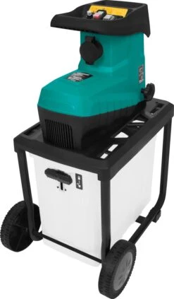 VONROC Stille Hakselaar/Shredder 2800W – Voor Takken Tot Ø45mm – Incl. 60L Opvangbak & Duwstok -Buitentuinwinkel 700x1200