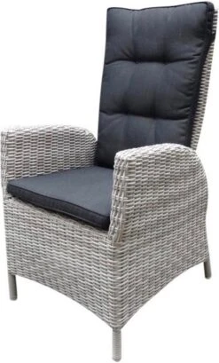 Menorca Dining Tuinstoel Verstelbaar Wit Grijs -Buitentuinwinkel 725x1200 4