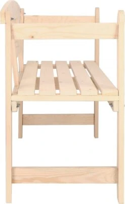 Merkloos Springos Tuinbank | Tuinbankje | Zitbank Buiten | Naaldhout | 119 X 78 X 45 Cm | Licht -Buitentuinwinkel 734x1200 1