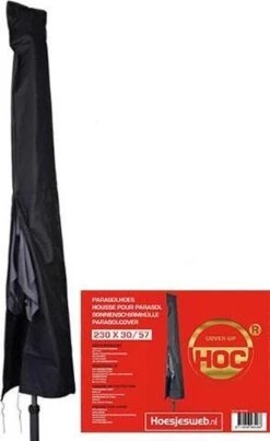 Parasolhoes - Hoes Ronde Stokparasol T/m ø 4m - Hoes Vierkante Stokparasol 3mx3m - Zware Dikke Kwaliteit -Buitentuinwinkel 736x1200 4