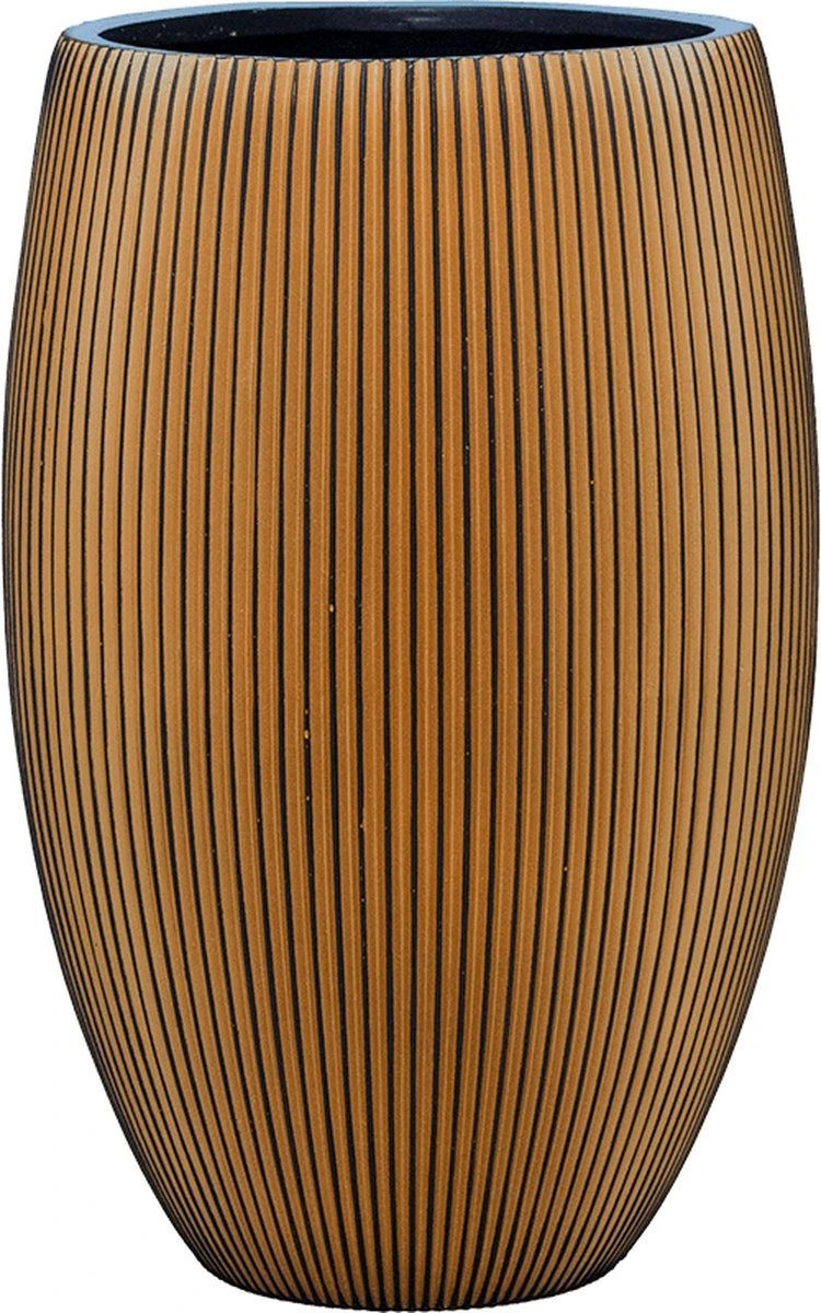 Capi Europe - Vaas Elegant Deluxe Groove XL - 40x61 - Goud - Bloempot Voor Binnen - Opening ⌀29 - GVGB1131 5 Capi Europe - Vaas Elegant Deluxe Groove XL - 40x61 - Goud - Bloempot Voor Binnen - Opening ⌀29 - GVGB1131 - Afbeelding 3