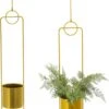 Merkloos Bloempotten Om Op Te Hangen - Hangende Plantenpot - 2 Stuks - 88 Cm Hoog - Gouden -Buitentuinwinkel 757x1200 4