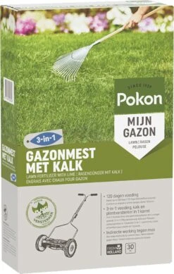 Pokon Gazonmest Met Kalk - 2kg - Mest - Geschikt Voor 30m² - 120 Dagen Voeding -Buitentuinwinkel 761x1200 1