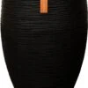 Capi Europe - Vaas Elegant Deluxe Rib NL - 40x60 - Zwart - Voor Binnen En Buiten - KBLR1131 -Buitentuinwinkel 768x1200 1