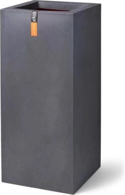 Capi Europe - Bloempot Rechthoek Smooth NL - 36x36x79 - Zwart - Voor Binnen En Buiten - KBL952 -Buitentuinwinkel 769x1200 1