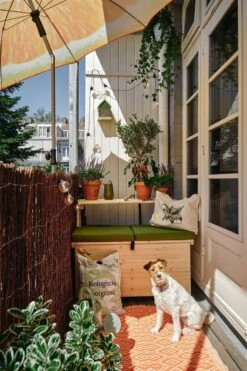 Balkonset 3in1: Bank | Tafel | Opbergruimte. Hout, Medium 95cm. -Buitentuinwinkel 799x1200 134