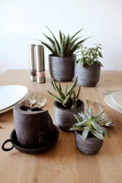 Capi Europe - Set Van 4 - Bloempot Binnen - Rib Antraciet -Buitentuinwinkel 800x1200 118
