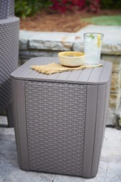 ALLIBERT Keter Luzon Opbergtafel - 39x39x43cm - Donkergrijs -Buitentuinwinkel 800x1200 285