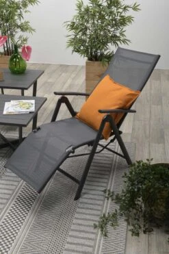 Garden Impressions - Sol Verstelbare Tuinstoel - Aluminium - Zwart -Buitentuinwinkel 800x1200 288