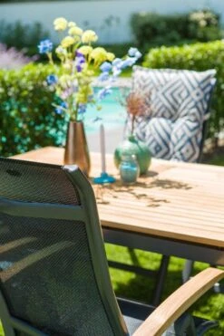 Hartman Alice Verstelbare Tuinstoel - Grijs -Buitentuinwinkel 800x1200 299