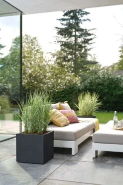 Elho Vivo Next Vierkant 40 - Plantenbak Voor Binnen & Buiten - Ø 39.0 X H 37.9 Cm - Zwart/Living Black -Buitentuinwinkel 800x1200 73