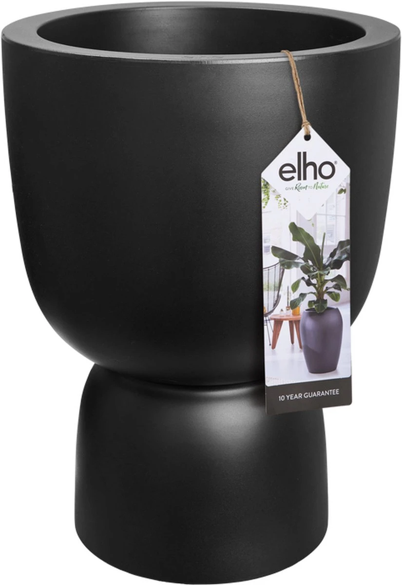 Elho Pure Coupe 35 - Bloempot Voor Binnen & Buiten - Ø 34.9 X H 49.0 Cm - Zwart/Zwart 10 Elho Pure Coupe 35 - Bloempot Voor Binnen & Buiten - Ø 34.9 X H 49.0 Cm - Zwart/Zwart - Afbeelding 8