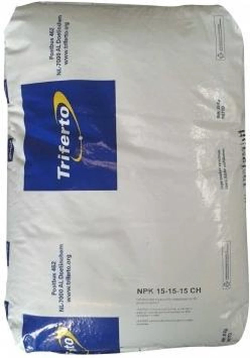NPK 15-15-15 Kunstmest Chloorhoudend 25kg | Meststof Voor Gazon En Land 2 NPK 15-15-15 Kunstmest Chloorhoudend 25kg | Meststof Voor Gazon En Land
