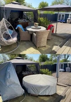 COVER UP HOC - Diamond Hoes Tuinmeubelen- 250x250x90 Cm - Tuinset Beschermhoes Waterdicht Met Stormbanden, Trekkoord En Afwaterings HOCCIE - Zilvergrijze Hoes Tuinmeubels 20 COVER UP HOC - Diamond Hoes Tuinmeubelen- 250x250x90 Cm - Tuinset Beschermhoes Waterdicht Met Stormbanden, Trekkoord En Afwaterings HOCCIE - Zilvergrijze Hoes Tuinmeubels -Buitentuinwinkel 840x1200 7