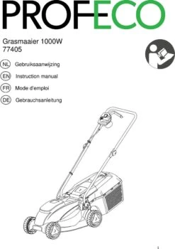 Profeco Elektrische Grasmaaier 1000W - Grasmaaimachine Met 320mm Maaibreedte En Instelbare Maaihoogte - Incl. 30 Liter Opvangbak 11 Profeco Elektrische Grasmaaier 1000W - Grasmaaimachine Met 320mm Maaibreedte En Instelbare Maaihoogte - Incl. 30 Liter Opvangbak -Buitentuinwinkel 846x1200 3