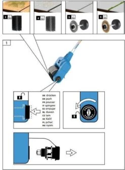 Güde Elektrische Oppervlakte- En Voegenreiniger - MET Telescopische Stang & 4 Voegenborstels - GUB 500 -Buitentuinwinkel 883x1200 5