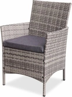 Alice's Garden Loungeset Moltès - 4 Plaatsen - Wicker - Kleine Set - Tinten Grijs/grijs -Buitentuinwinkel 889x1200 4