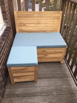 Kleine Teakhouten Tuinbank Met Opbergruimte - 100 X 60 X 90 Cm - Duurzaam Teakhout - Blijft Strak En Mooi - Sterke Constructie Om Lang Mee Te Gaan -Buitentuinwinkel 899x1200 32