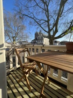 Bistro Set Hout Balkonset FSC – Patio Set Tuin – Houten Frans Tuinsetje – Kleine Tuinset – Complete Kleine Balkon Tafelset Met Gratis Bijzettafel – Hardhout FSC Balkonstoelen & Balkon Tafel - Tuintafel En Stoelen - Bistroset Van Hout – Balcony Set -Buitentuinwinkel 899x1200 46