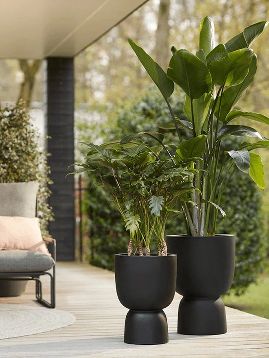 Elho Pure Coupe 35 - Bloempot Voor Binnen & Buiten - Ø 34.9 X H 49.0 Cm - Zwart/Zwart 12 Elho Pure Coupe 35 - Bloempot Voor Binnen & Buiten - Ø 34.9 X H 49.0 Cm - Zwart/Zwart - Afbeelding 10