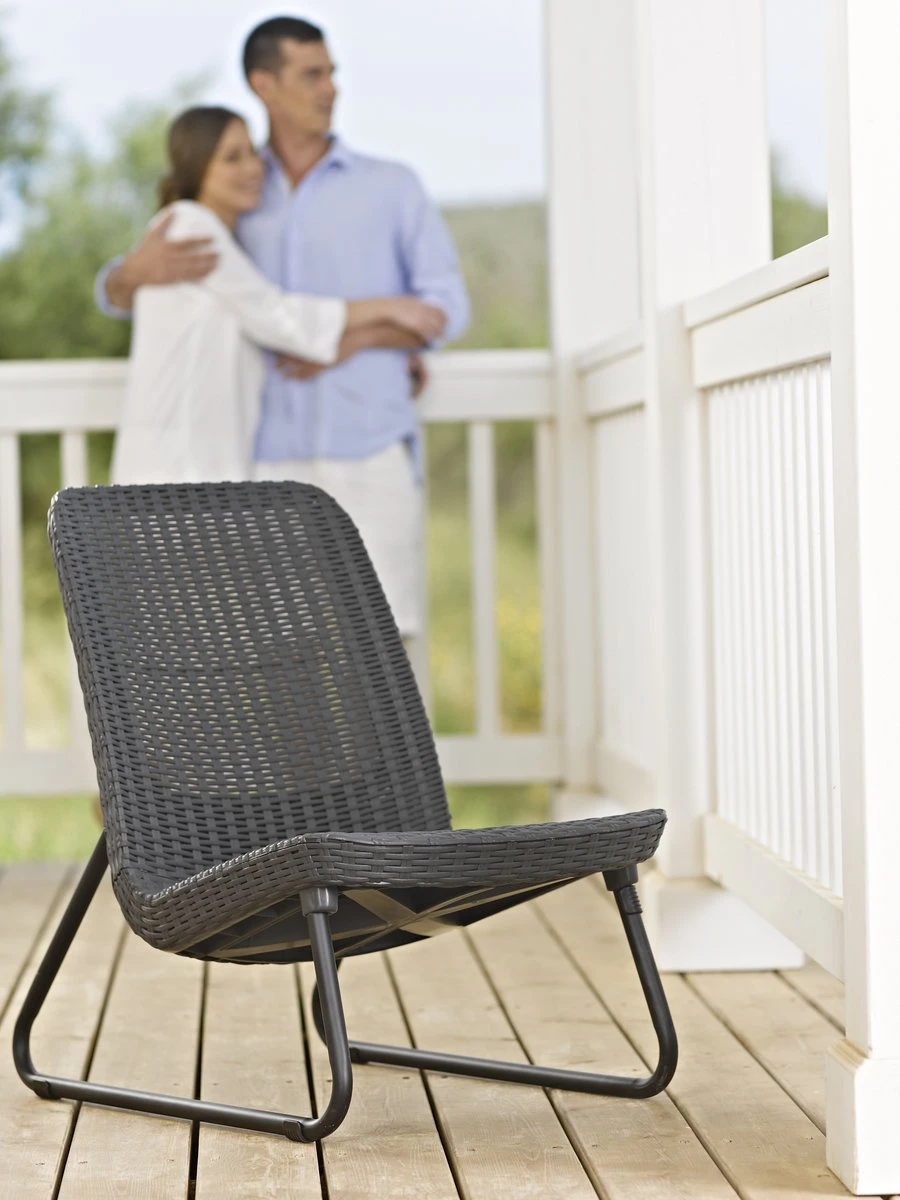 Keter Rio Balkonset - 3 Delig - Grafiet 11 Keter Rio Balkonset - 3 Delig - Grafiet - Afbeelding 9