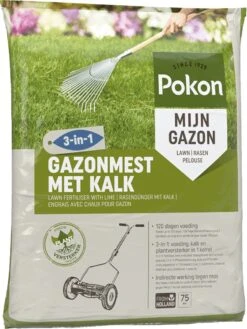 Pokon Gazonmest Met Kalk - 5kg - Mest - Geschikt Voor 75m² - 120 Dagen Voeding -Buitentuinwinkel 902x1200 3