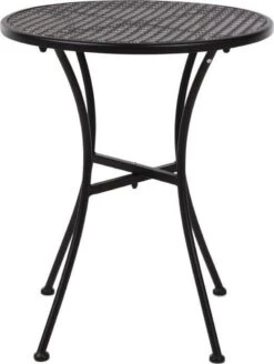 Bolero Ronde Stalen Bistro Tafel Zwart 60cm -Buitentuinwinkel 903x1200 3