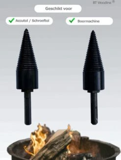 BT Woodline® | Houtklover Inclusief Opbergkoker | Houtsplijter | Houtkloof | Houtsplitter | Houtkloofboor | Kegelsplijter | Houtkliever | Aanmaakhout | Geschikt Voor Accutol, Schroeftol, Boormachine En Kloofmachines -Buitentuinwinkel 909x1200 2