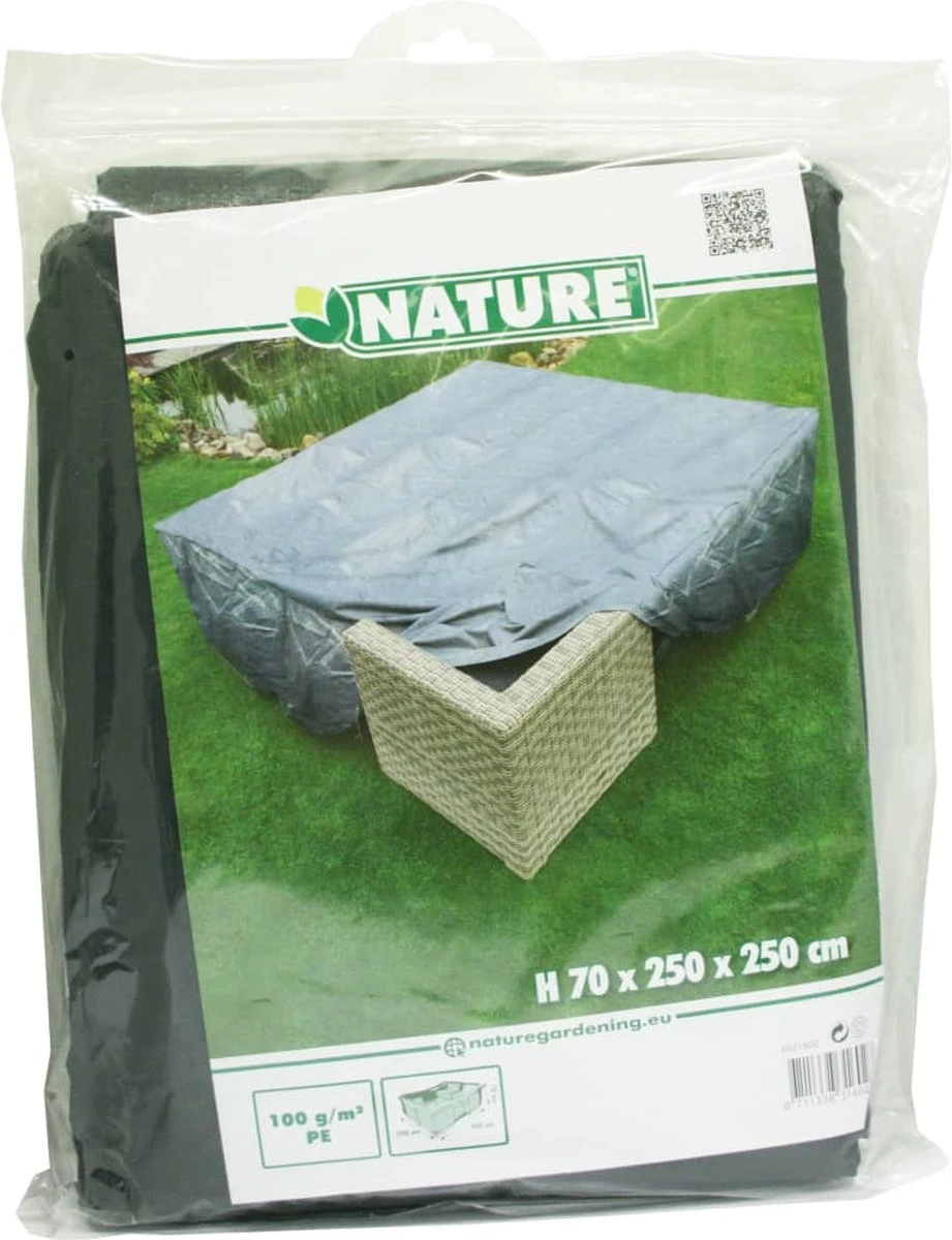 Nature - Tuinmeubelhoes - Beschermhoes Voor Loungeset - H70 X 250 X 250cm 5 Nature - Tuinmeubelhoes - Beschermhoes Voor Loungeset - H70 X 250 X 250cm - Afbeelding 3