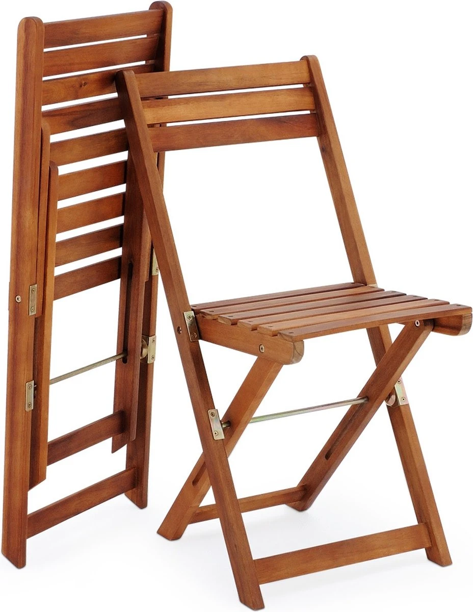 Merkloos Balkonset 3-delig - Acacia Hout 5 Merkloos Balkonset 3-delig - Acacia Hout - Afbeelding 3