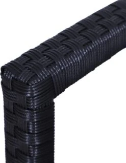 Outsunny Polyrotan Tuinbank 2-zits Parkbank Bank Staal Zwart 867-022 -Buitentuinwinkel 931x1200 3