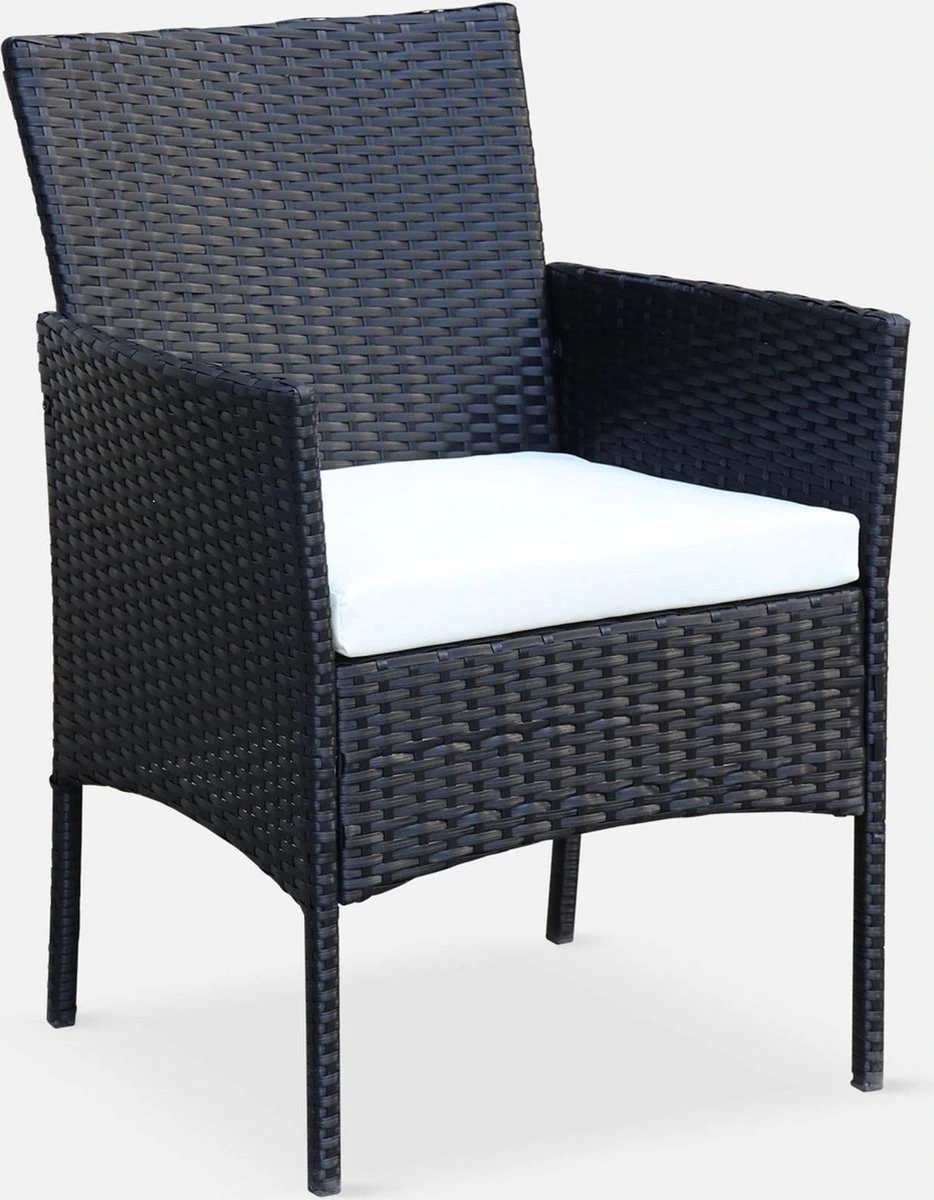 Tuinmeubel Van Gevlochten Hars, 4 Plaatsen 5 Tuinmeubel Van Gevlochten Hars, 4 Plaatsen - Afbeelding 3