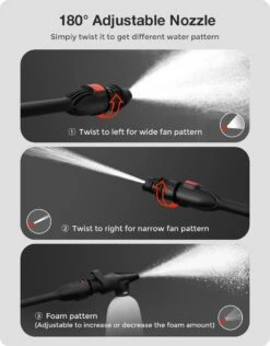 Merkloos Home Hogedrukreiniger - 2100W - 165 Bar - Met Verstelbare Nozzles Slanghaspel 5m Netsnoer 10m Slang - Voor Reiniging Huis Auto Tuin -Buitentuinwinkel 939x1200 3