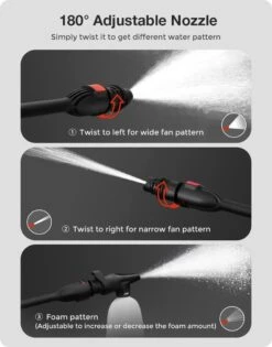 Merkloos Home Hogedrukreiniger - 2100W - 165 Bar - Met Verstelbare Nozzles Slanghaspel 5m Netsnoer 10m Slang - Voor Reiniging Huis Auto Tuin -Buitentuinwinkel 940x1200