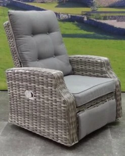 Kreta Lounge Tuinstoel Verstelbaar En Draaibaar Grijs -Buitentuinwinkel 959x1200 21
