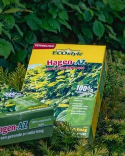 ECOstyle Hagen-AZ Organische Tuinmest - Voor Gezond Bodemleven - Remt Uitval Van Bladeren - 120 Dagen Voeding - Voor 50m Haag - 2,75 KG -Buitentuinwinkel 959x1200 7