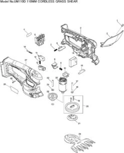 Makita Accu Grasschaar En Buxusschaar UM110DWYX -Buitentuinwinkel 972x1200 4