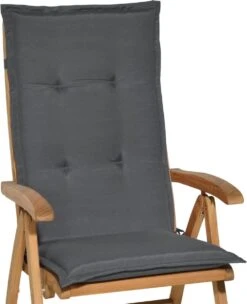 Beautissu Loft HL – Set Van 4 Tuinkussens Hoge Rug 120x50x6 Cm Kussen Grafiet Grijs Tuinstoelkussens Zitkussen Tuinstoel -Buitentuinwinkel 976x1200 4