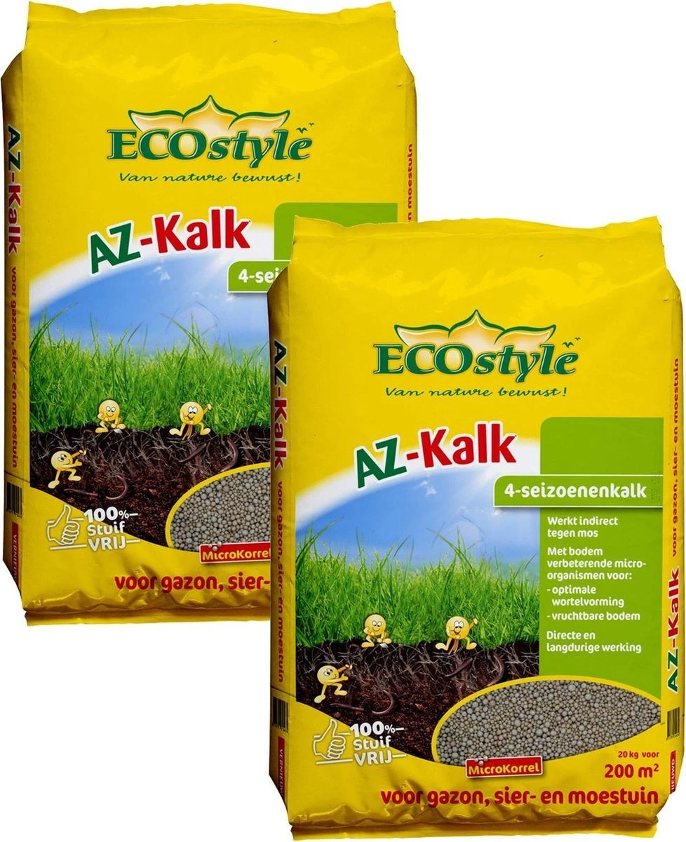 Ecostyle Az-Kalk 200 M2 - Kalk - 2 X 20 Kg 3 Ecostyle Az-Kalk 200 M2 - Kalk - 2 X 20 Kg