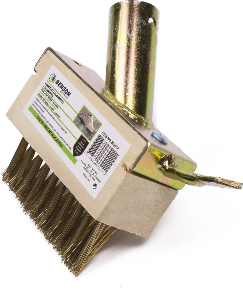 Benson Onkruidborstel - Voegenkrabber - Onkruidkrabber - Zonder Steel - Messing - Met Haak 7 Benson Onkruidborstel - Voegenkrabber - Onkruidkrabber - Zonder Steel - Messing - Met Haak - Afbeelding 5